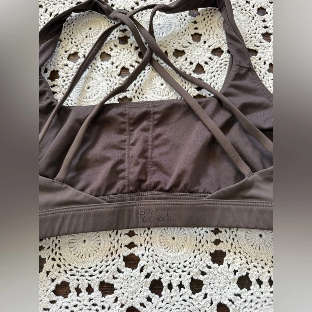 BYLT Premium Basics Meta Workout Set Size Small Coffee Brown